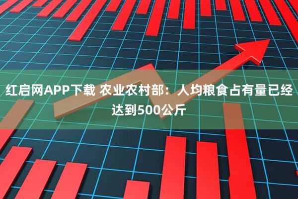 红启网APP下载 农业农村部：人均粮食占有量已经达到500公斤